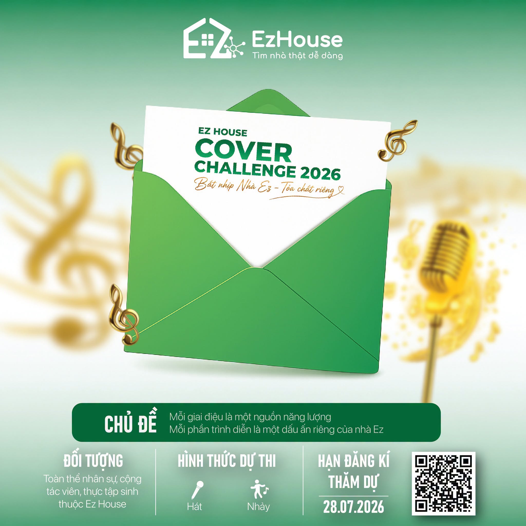 Khởi Động Cuộc Thi "Ez House Cover Challenge 2026": BẮT NHỊP NHÀ EZ – TỎA CHẤT RIÊNG 